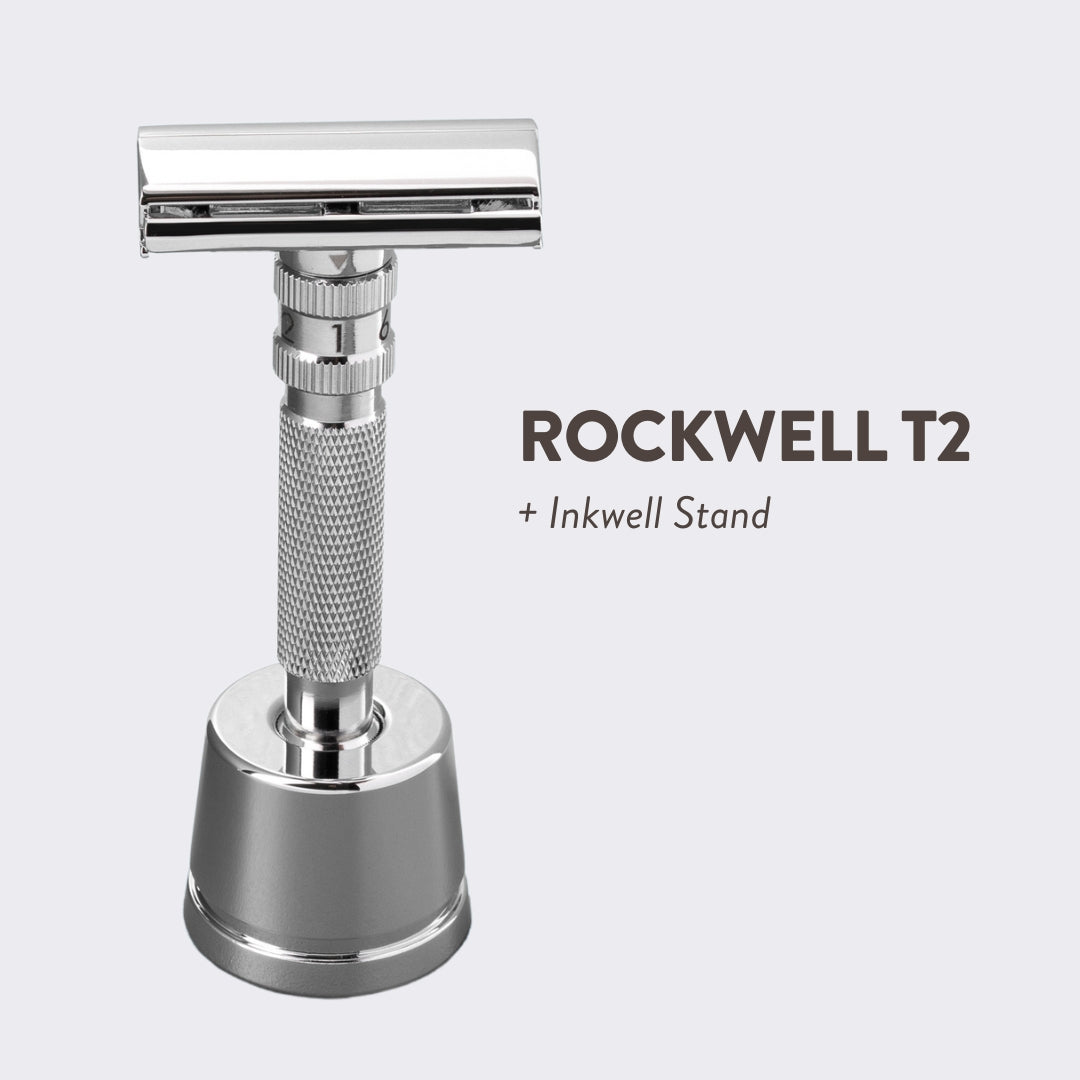 Rockwell T2 Dial Adjustable Stainless Steel Safety Razor