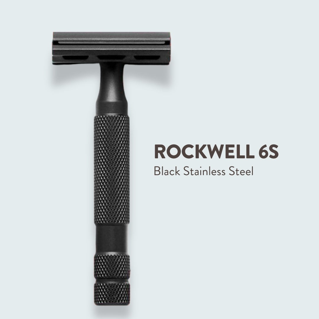 Rockwell 6S Black Stainless Steel All-In-One Shave Kit