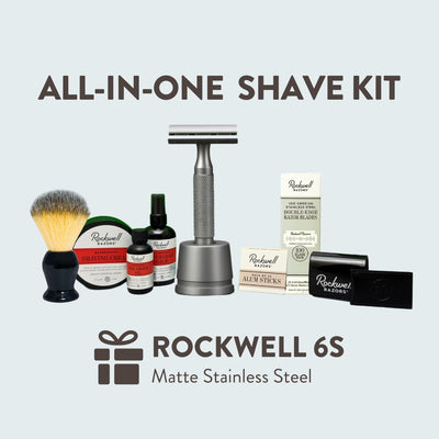Rockwell 6S Matte Stainless Steel All-In-One Shave Kit