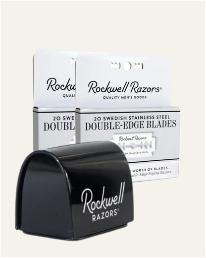 40 Razor Blades With Disposal Tin