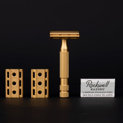 Rockwell 6S 24K Gold Stainless Steel Adjustable Razor