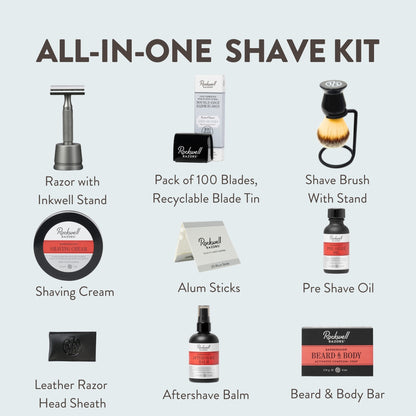 Rockwell 6S Matte Stainless Steel All-In-One Shave Kit