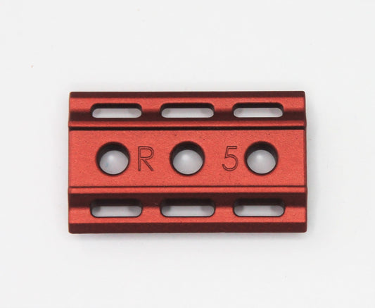 Rockwell 6S Red - Matte Stainless Steel - 5/6 Plate