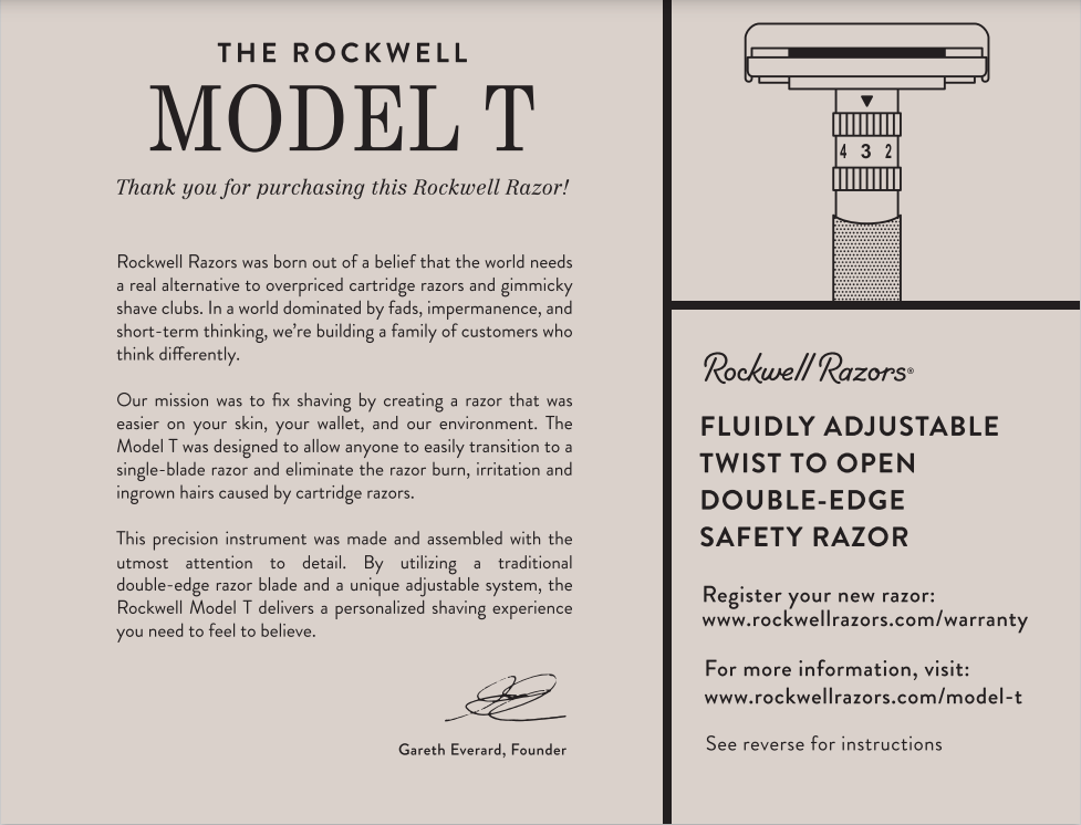 GQ Best Safety Razor - The Rockwell T2